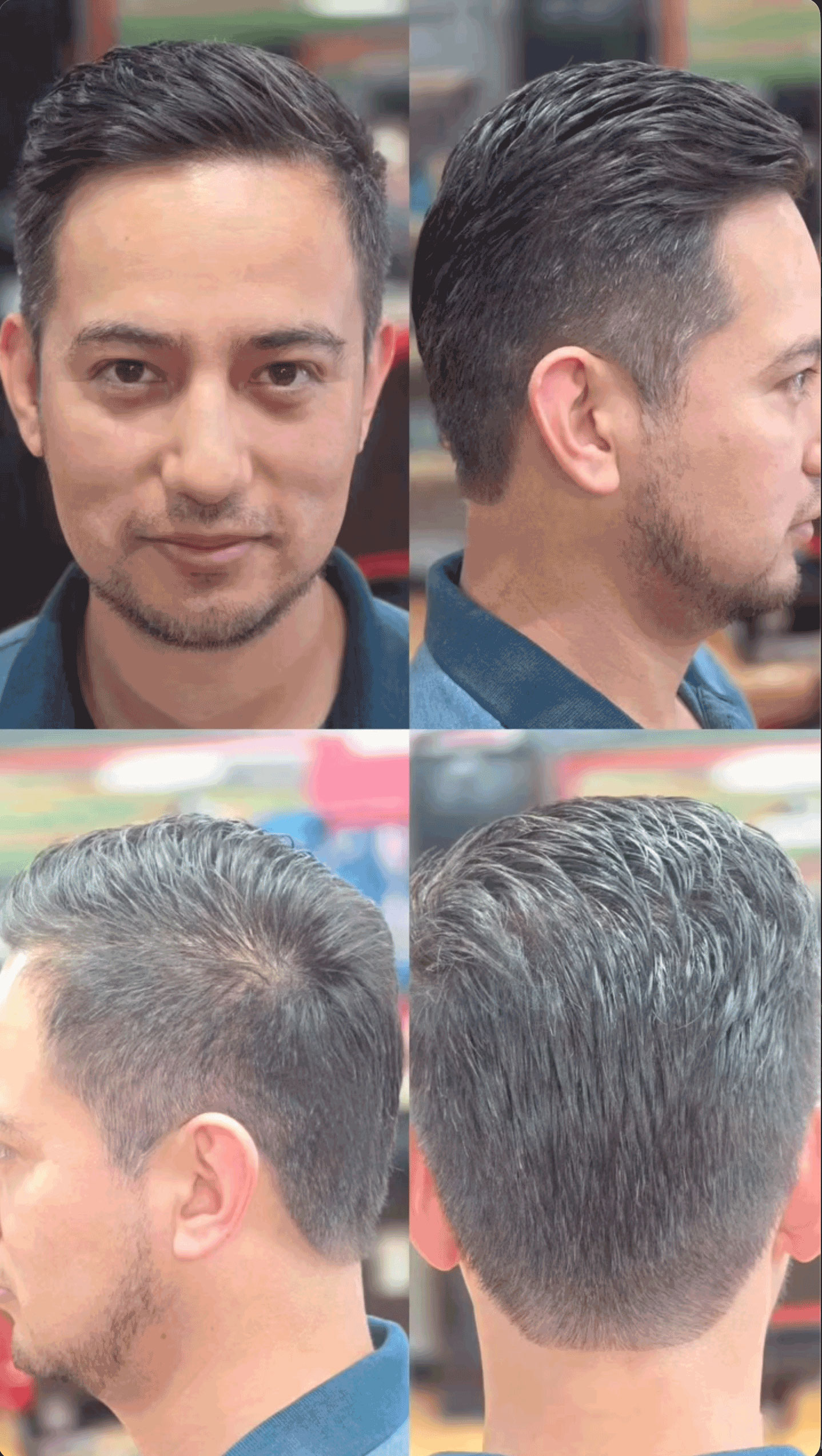 Customer haircut showcase 1