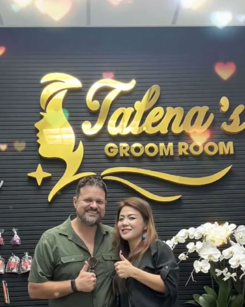 Talena with customer