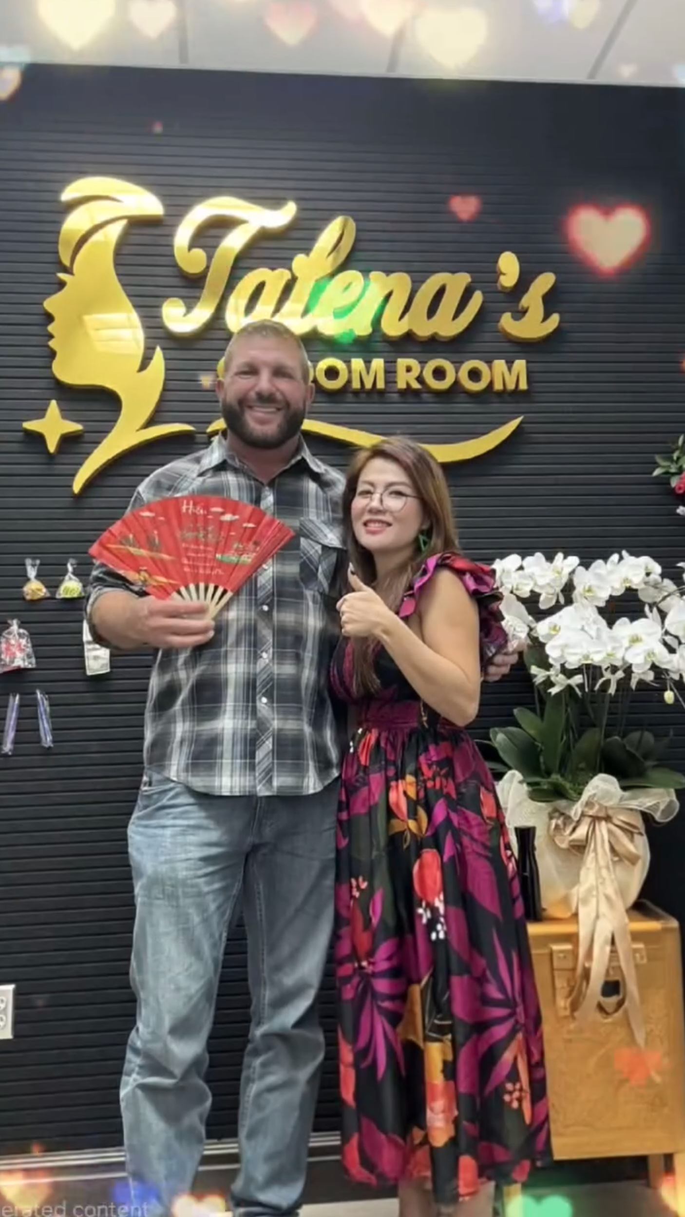 Talena with customer