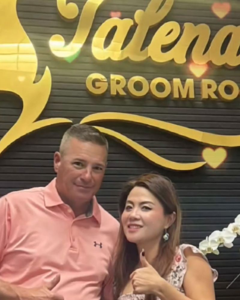 Talena with customer