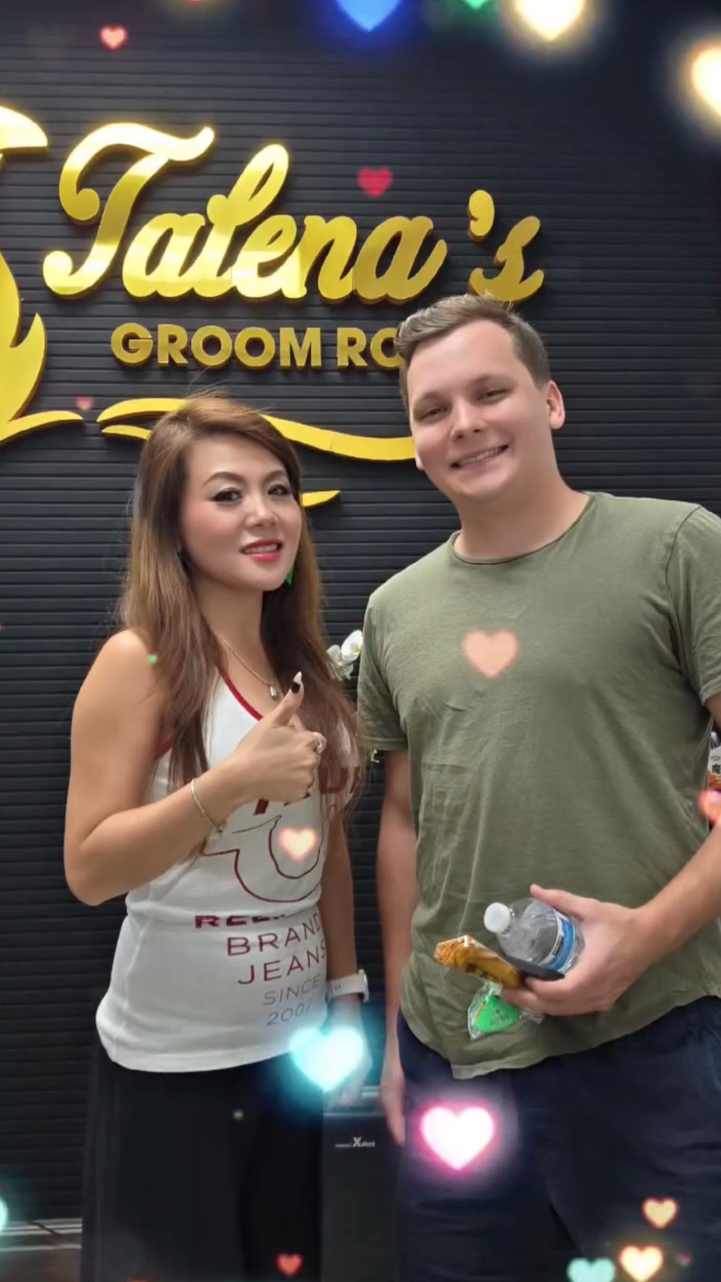 Talena with customer