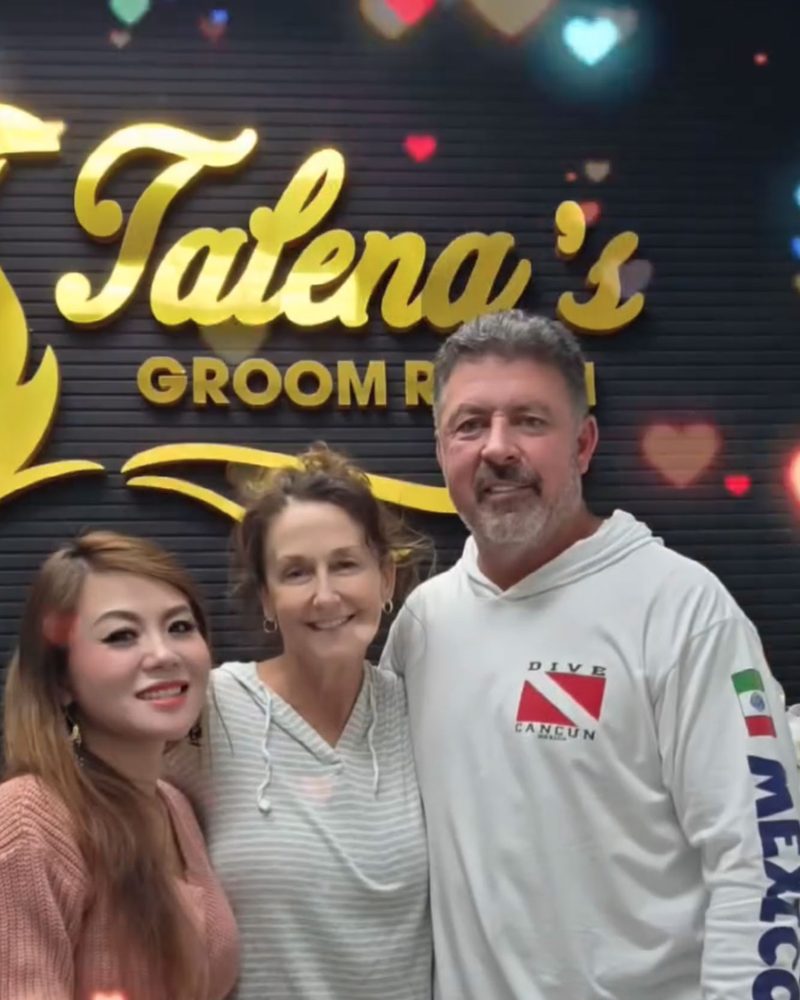 Talena with customer
