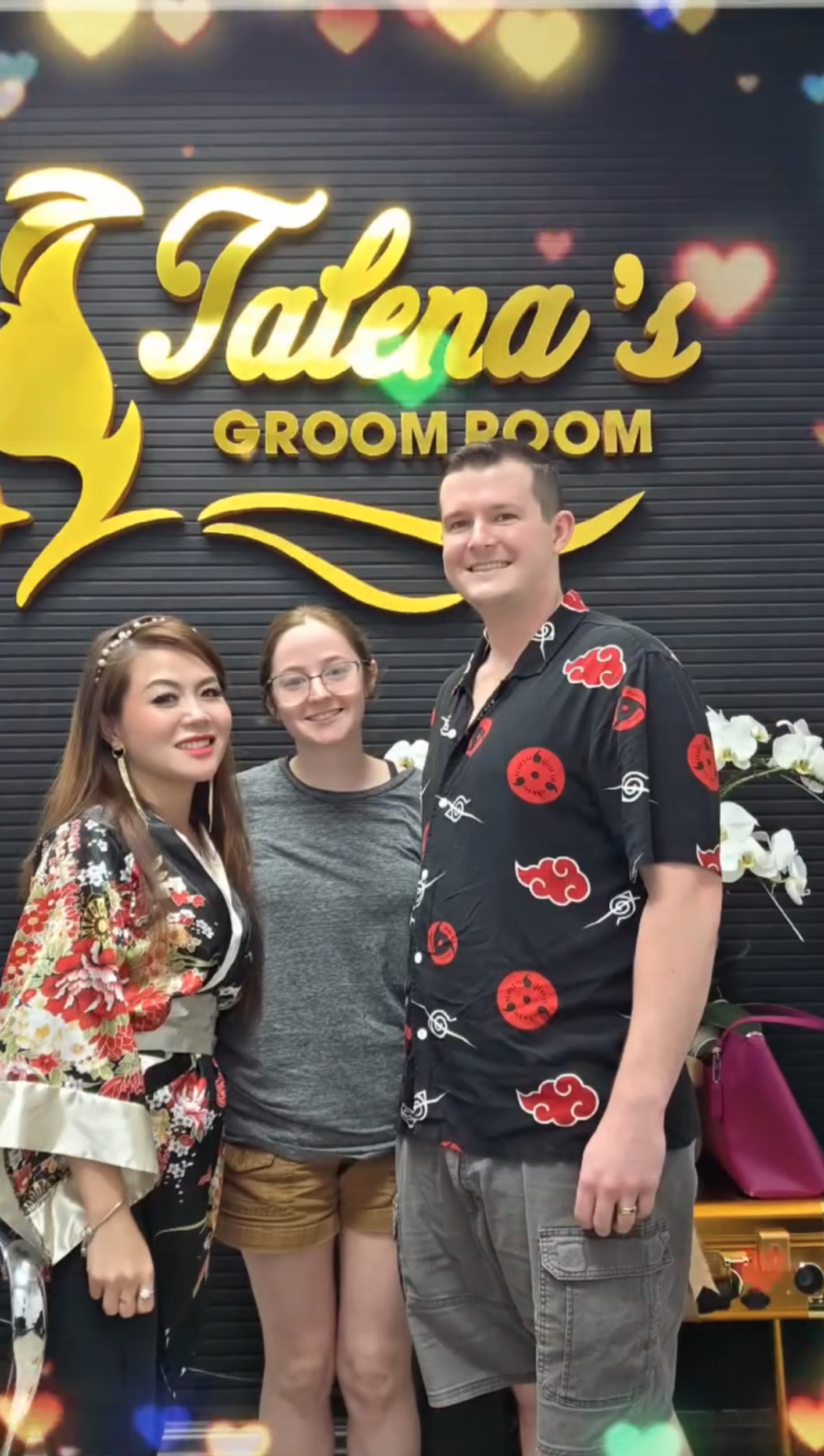 Talena with customer