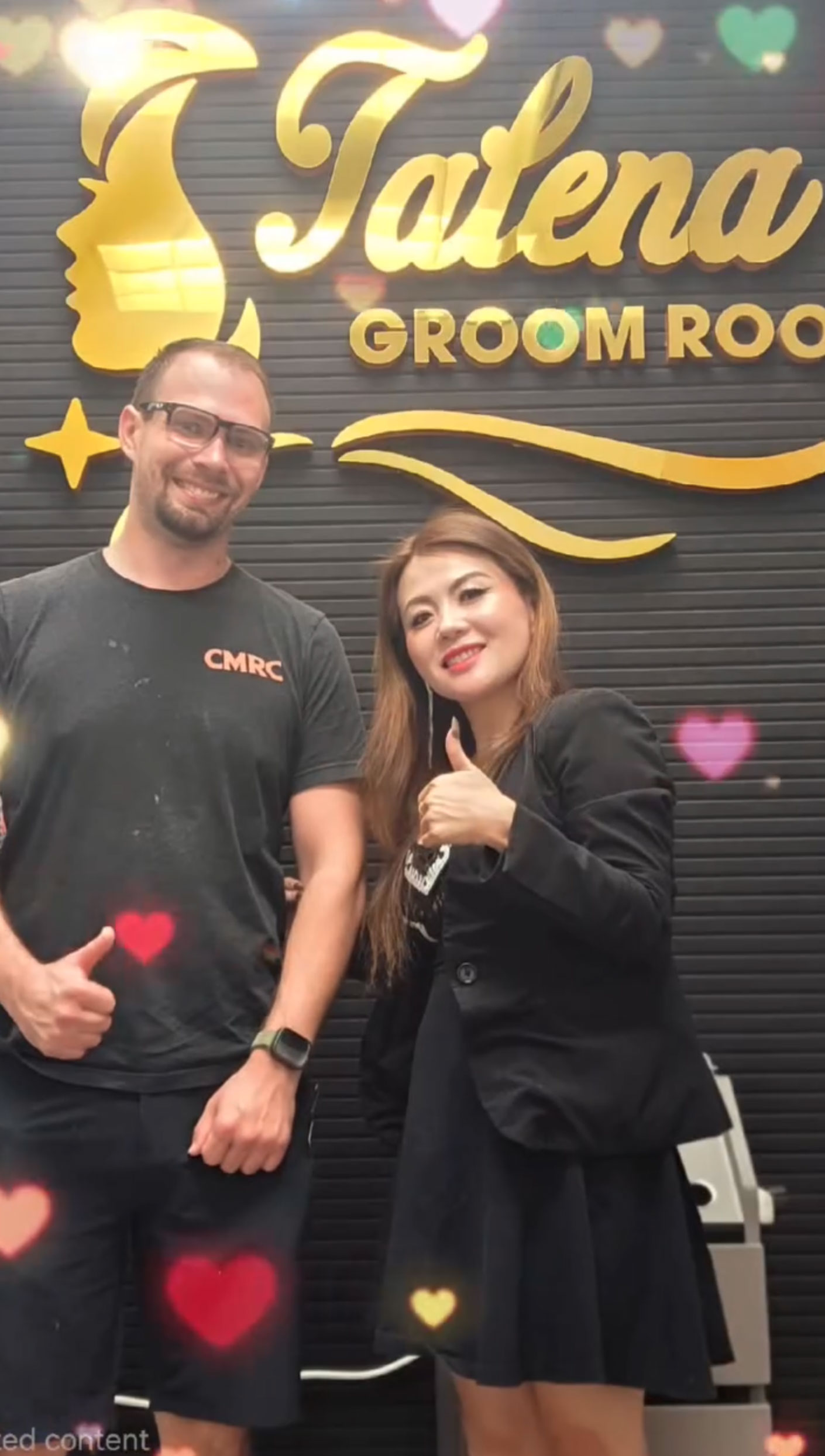 Talena with customer